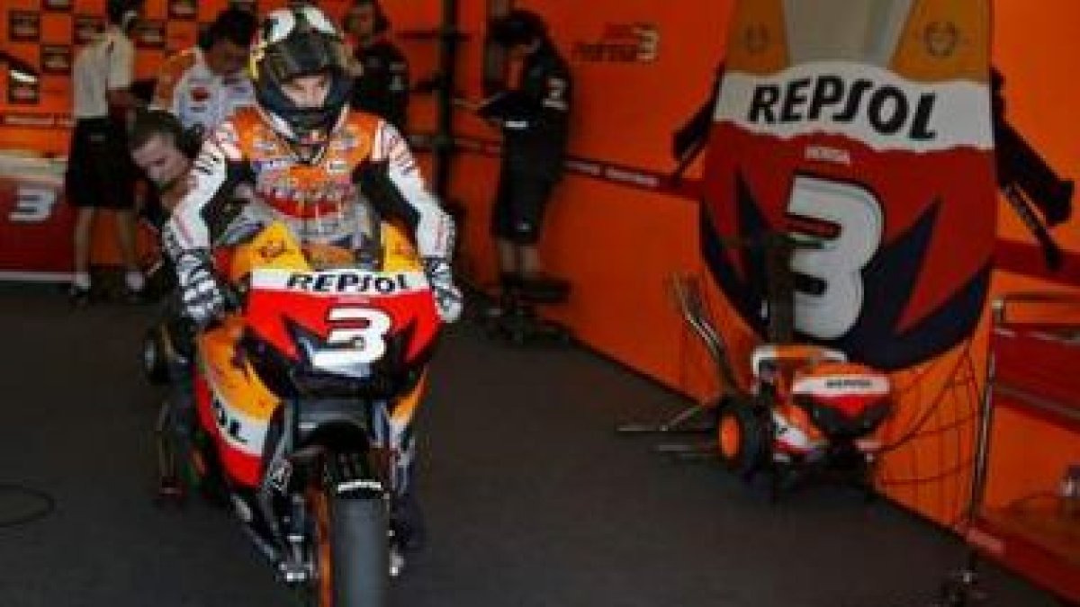 Dani Pedrosa firmó el quinto mejor registro en los entrenamientos libres aunque no arriesgó debido a