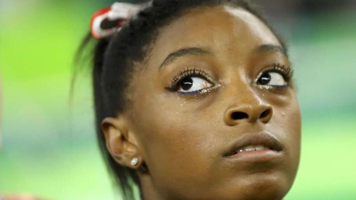 La gimnasta Simone Biles.