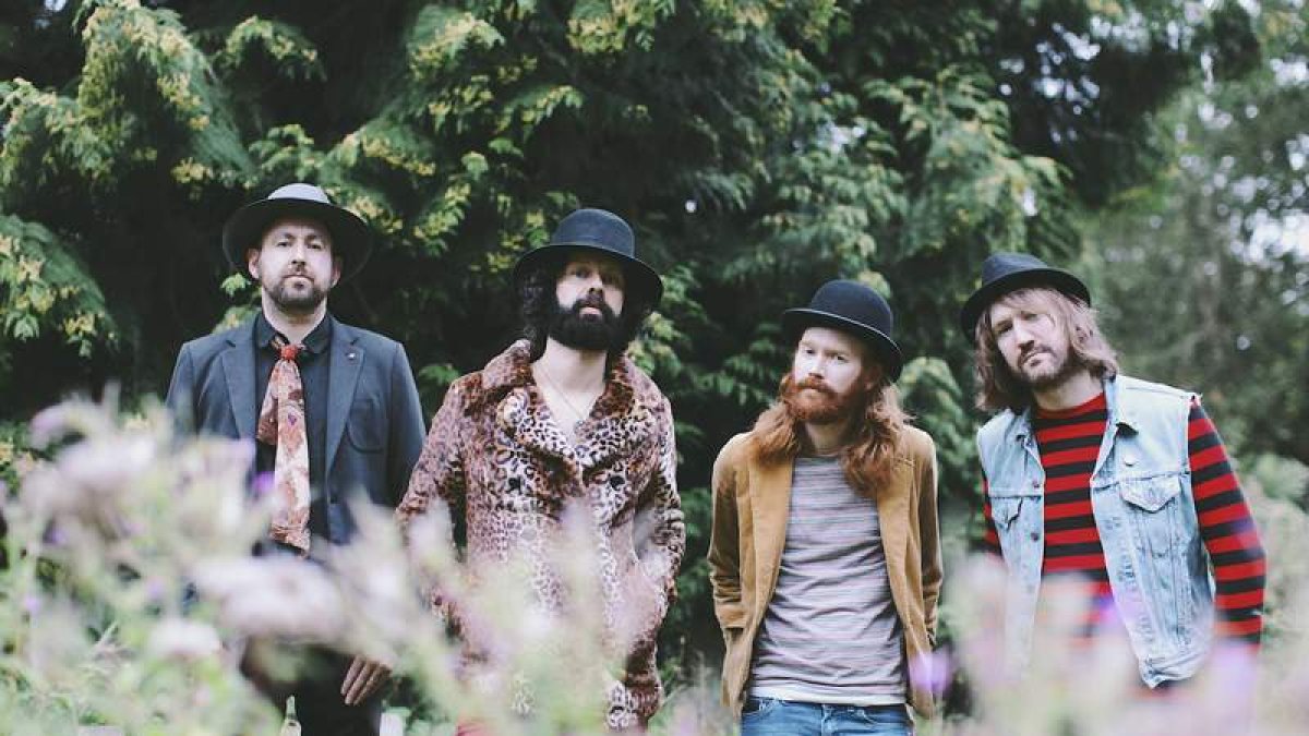 Los integrantes de la muy bien valorada banda de rock inglesa Ulysses. DL