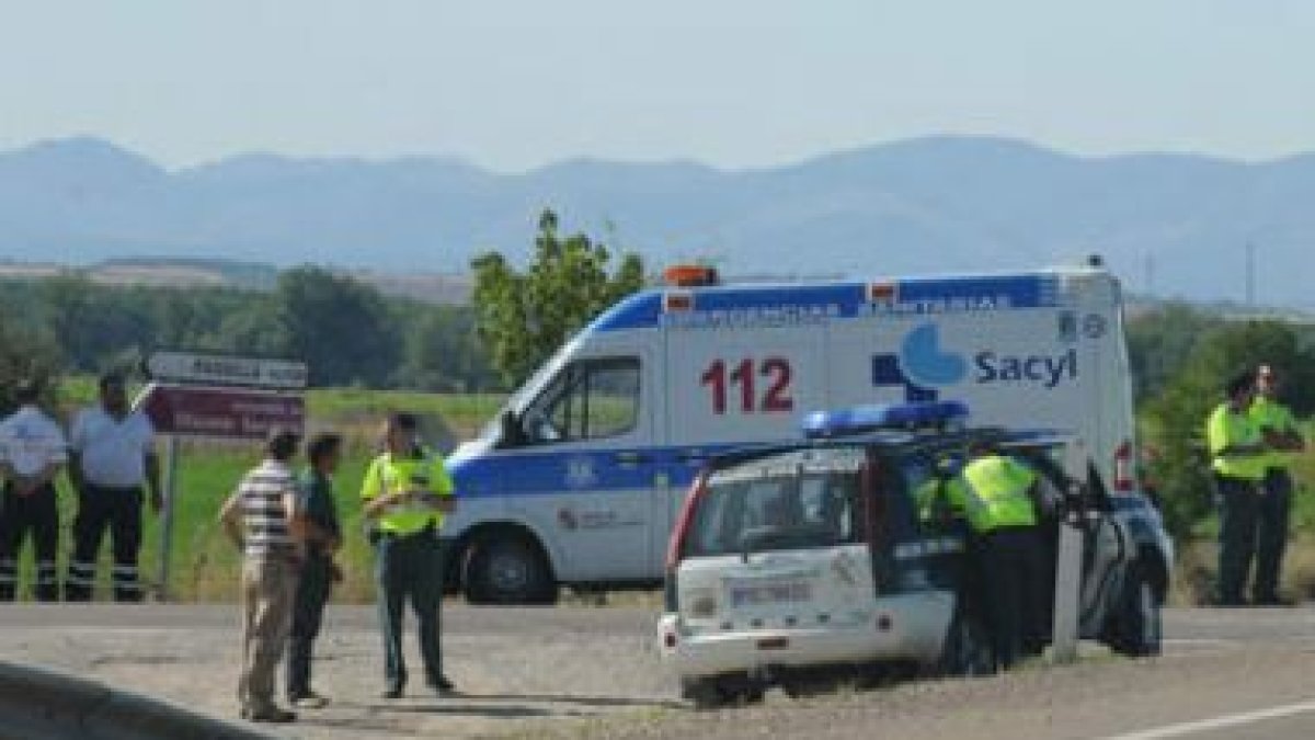 Imagen de archivo del antepenúltimo accidente mortal ocurrido este año en León.
