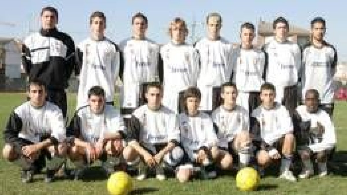 Formación del equipo de la Hullera que milita en la 2.ª División Provincial Juvenil