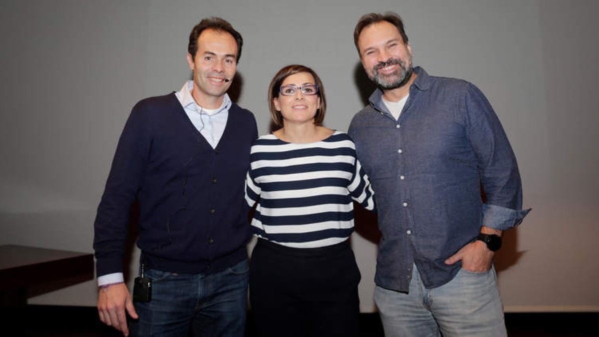Los protagonistas de la iniciativa puesta en marcha por España Duero. SECUNDINO PÉREZ
