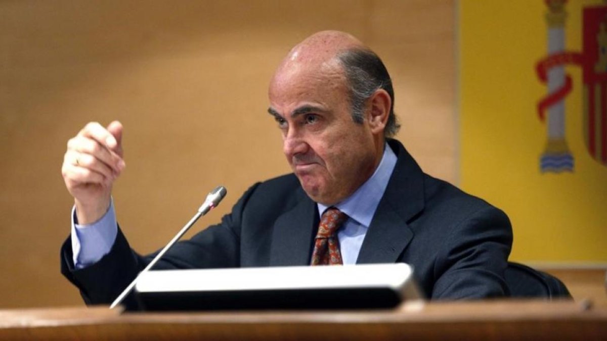 El ministro de Economia en funciones, Luis de Guindos.