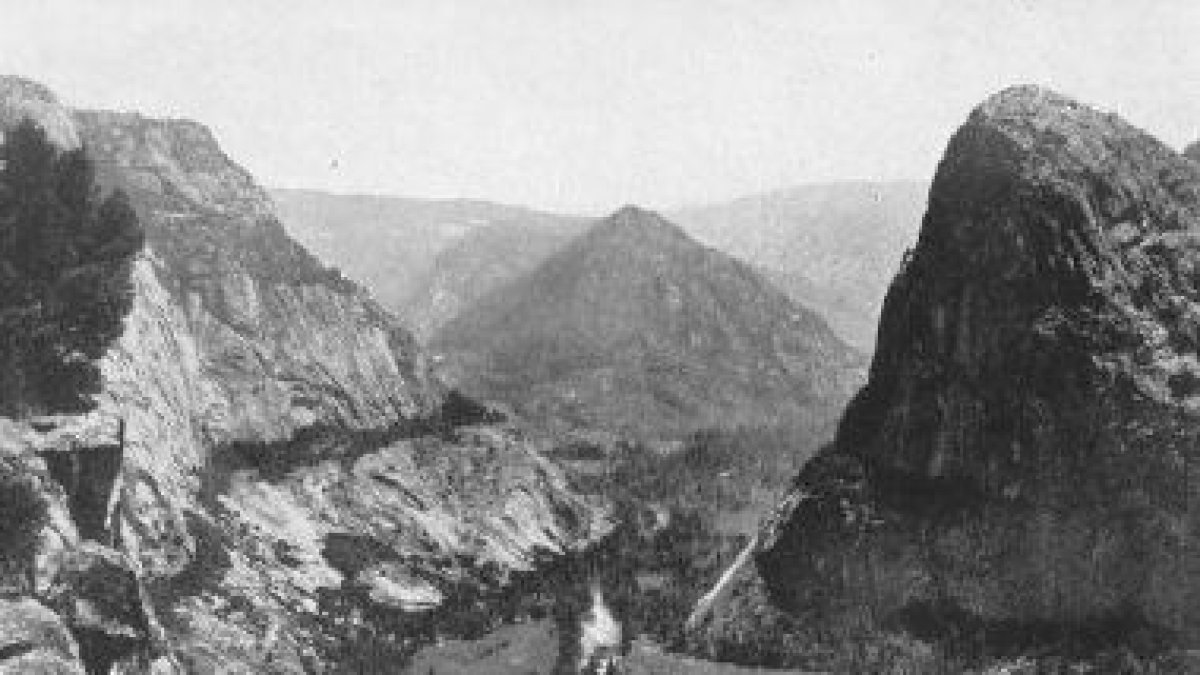 Una imagen histórica del valle en torno al año 1900