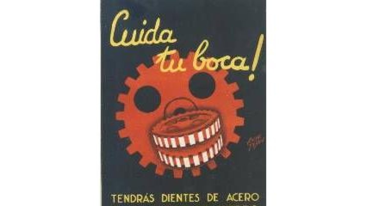 Cartel diseñado por Aníbal Tejada sobre salud bucodental