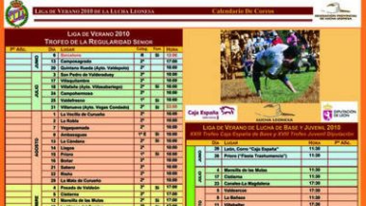 Calendario de la Liga de Verano.