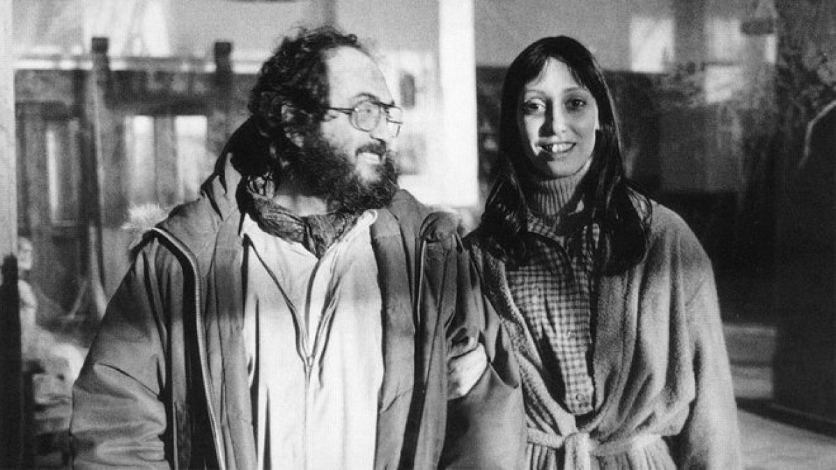 Stanley Kubrick y Shelley Duvall, en el rodaje de El resplandor