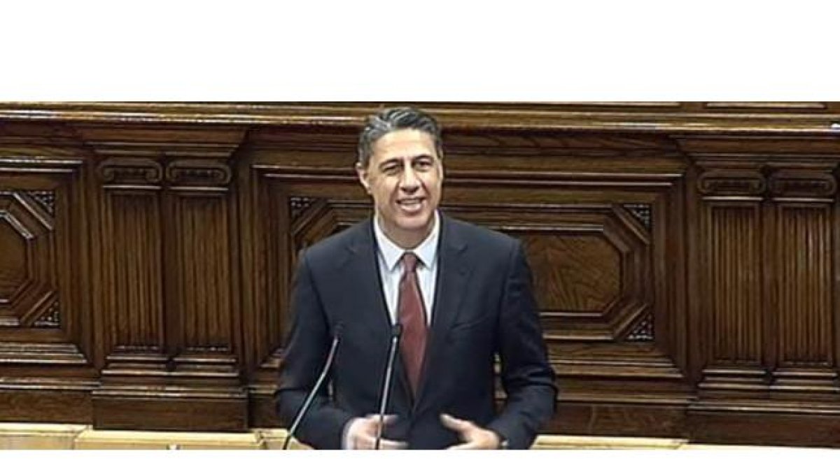 El líder del PPC, Xavier García Albiol, este domingo.