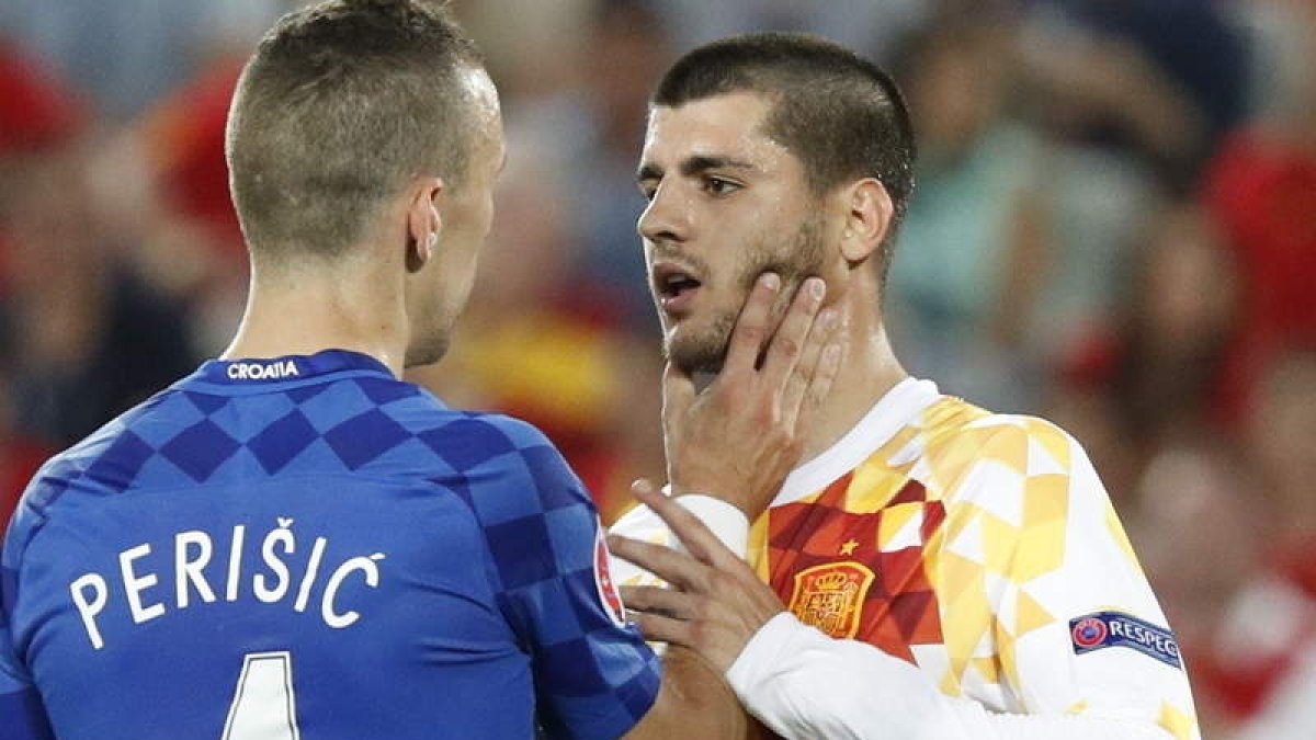 Morata tendrá que medirse el lunes a varios de sus compañeros en la Juve. KAI FÖRSTERLING