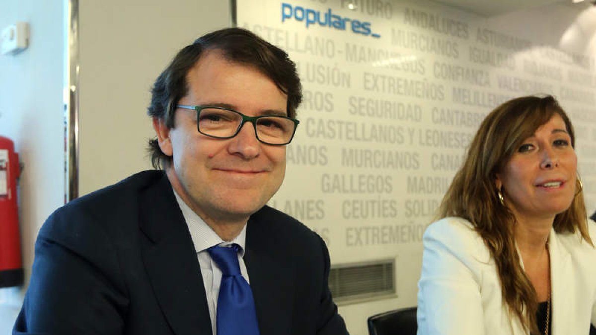 Alfonso Fernández Mañueco en la reunión del Comité Ejecutivo Nacional del PP. RAQUEL P. VIECO