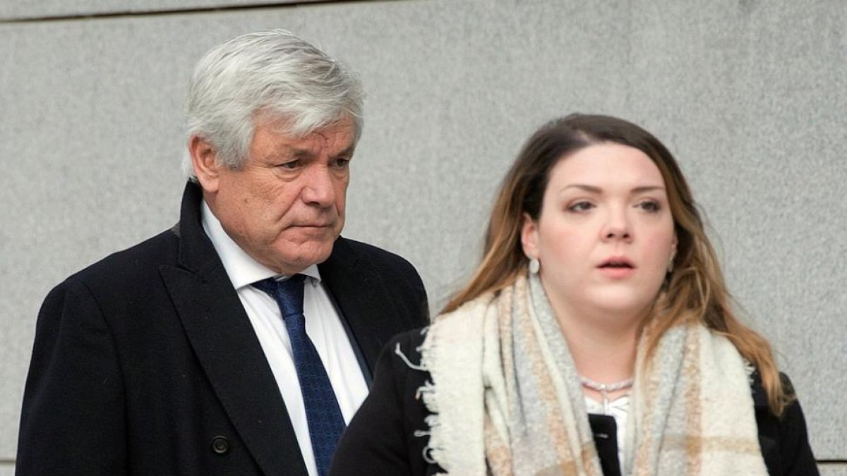 El considerado blanqueador de la red de la Gürtel y exvicepresidente de Repsol YPF Ramón Blanco Balín en la Audiencia.