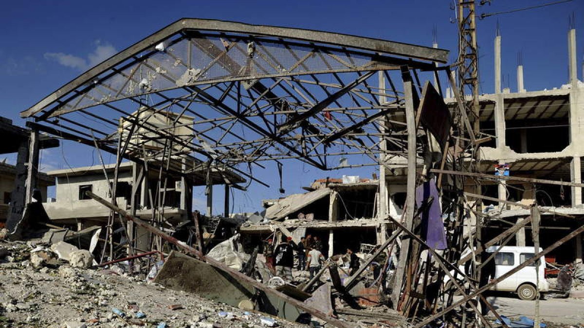 Imagen de uno de los últimos atentados perpetrados en Siria.