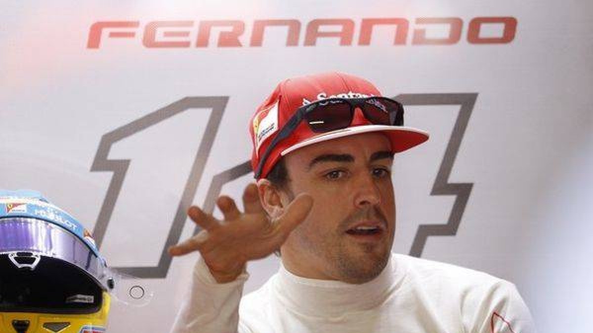Fernando Alonso, este domingo, en Hockenheim.