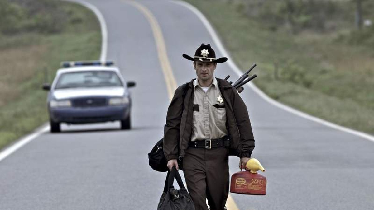 Imagen de una de las escenas de la serie ‘The walking dead’.