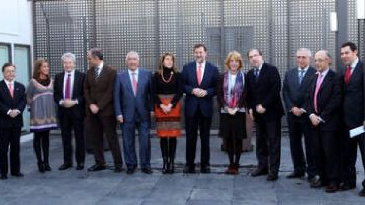 Rajoy reunió ayer a todos los presidentes autonómicos del PP para planificar la Conferencia de Presi