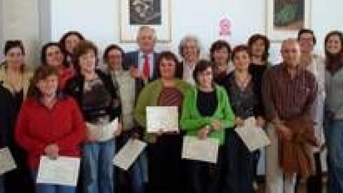 Alumnos participantes en el curso que se clausuró en la localidad de Marne
