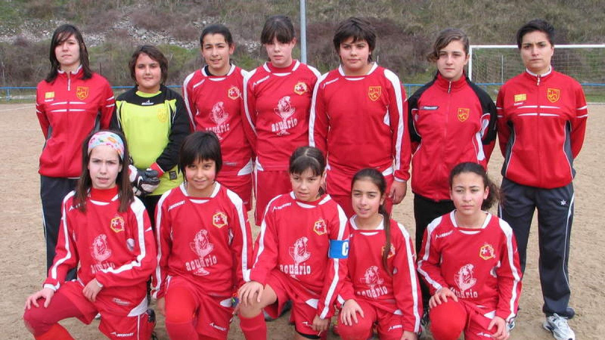Formación del CD Ponferrada de la 2ª División Alevín.