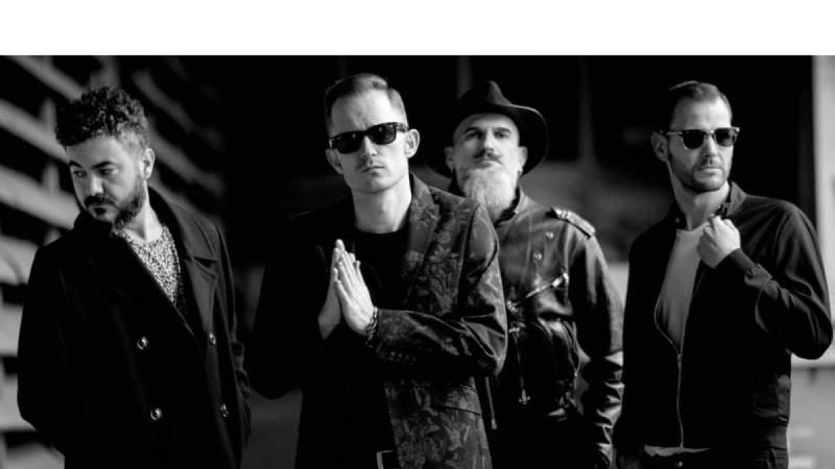 Componentes de Embusteros, grupo cordobés de rock canalla y eléctrico.