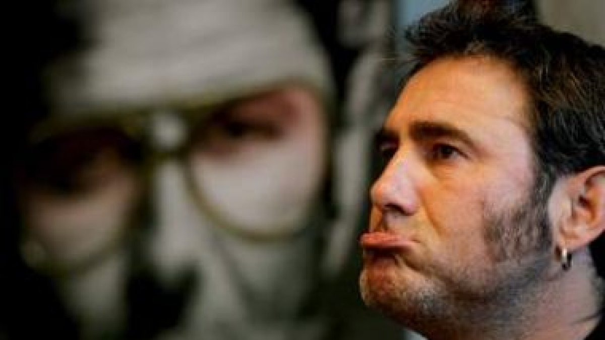 Sergi López durante la presentación oficial de «Non Solum» en Valencia el día 2.