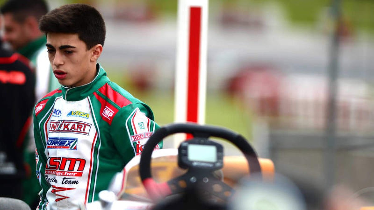 David afronta un reto al máximo nivel a los mandos de su kart y en la mejor escudería, Tony Kart. NACHO NÚÑEZ
