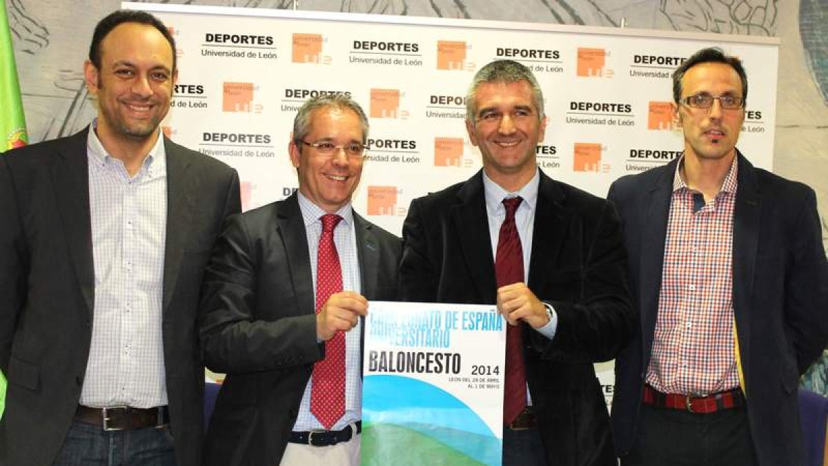 Daniel Mateos, López Benito, José Manuel Gonzalo y Alejandro Vaquera en la presentación del torneo.