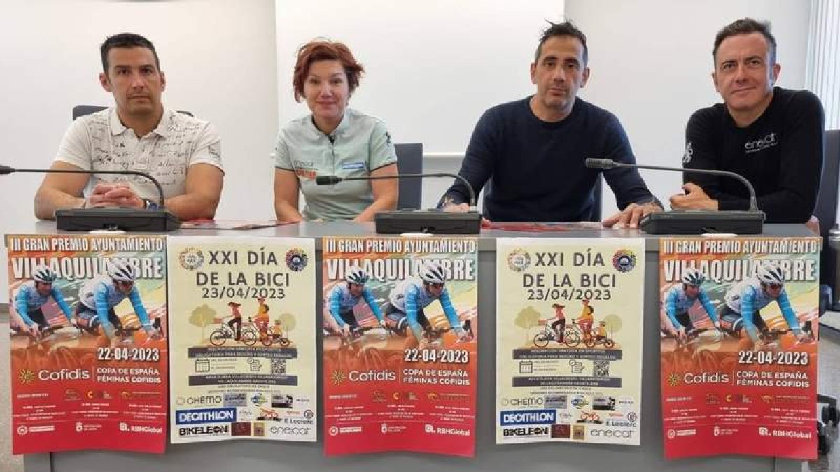 Héctor García, Eneritz Iturriaga, Rodrigo Valle y Humberto Gómez en la presentación de la Copa de España. DL