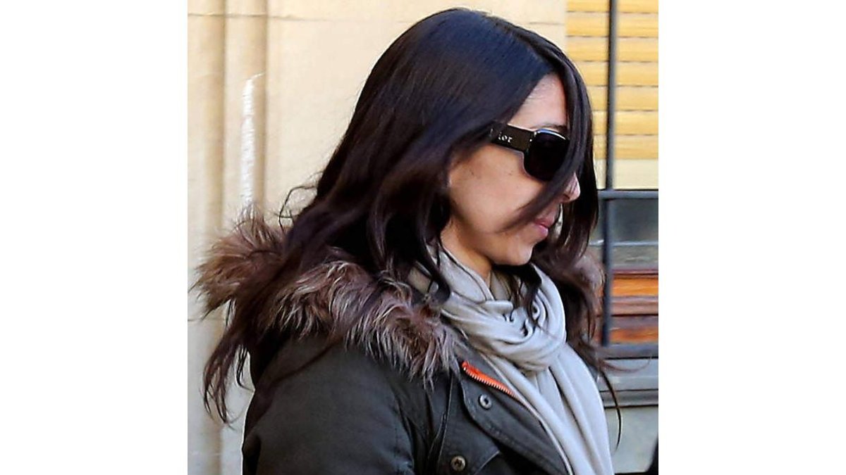 Raquel Gago, saliendo de sede judicial.