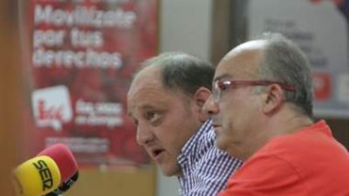 Tito Martínez y Miguel Ángel Fernández, ayer.