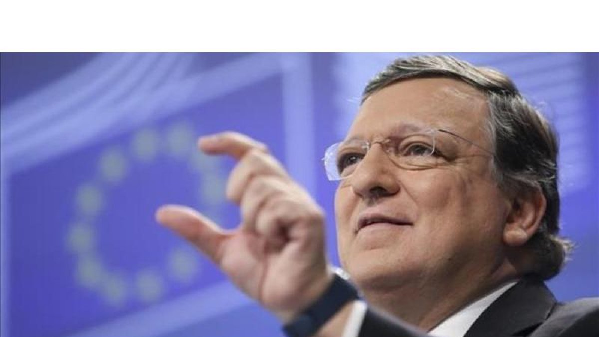 Durao Barroso, durante una rueda de prensa en Bruselas, en el 2014.