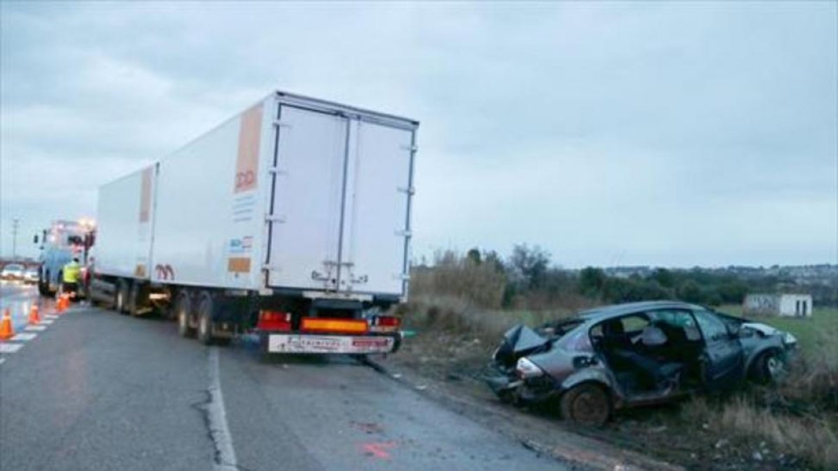 Vehículos involucrados en el accidente del domingo en la N-340.