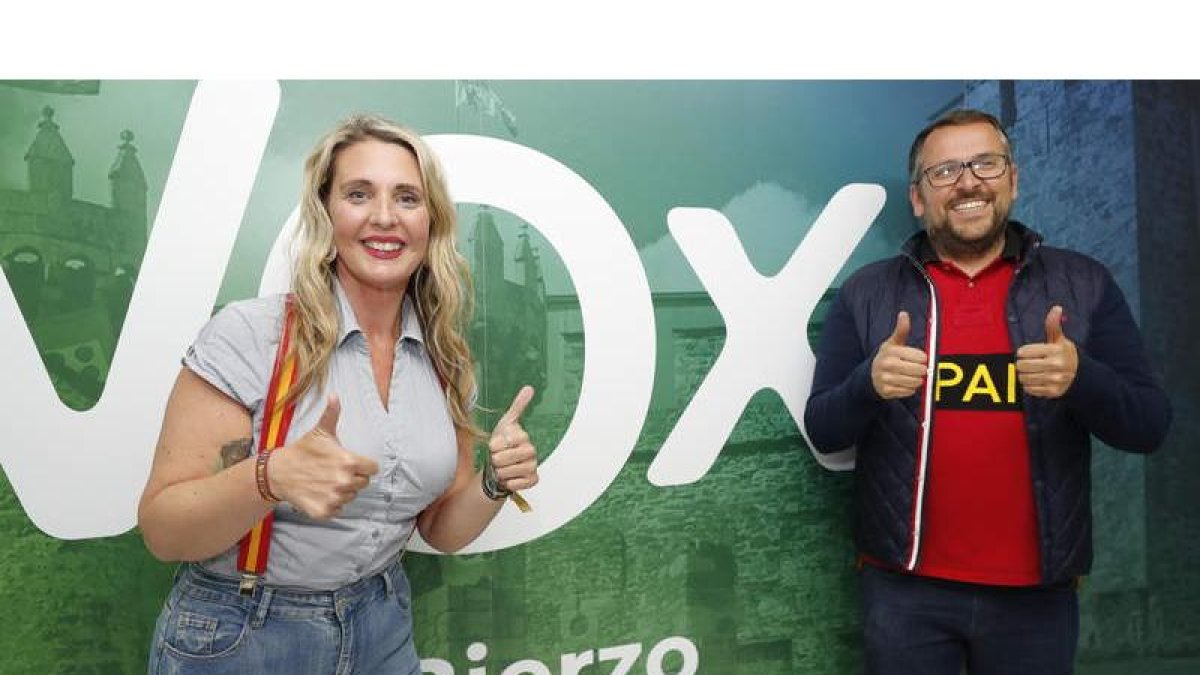 Patricia González Gutiérrez y Gerardo González Carrera, anoche. L. DE LA MATA