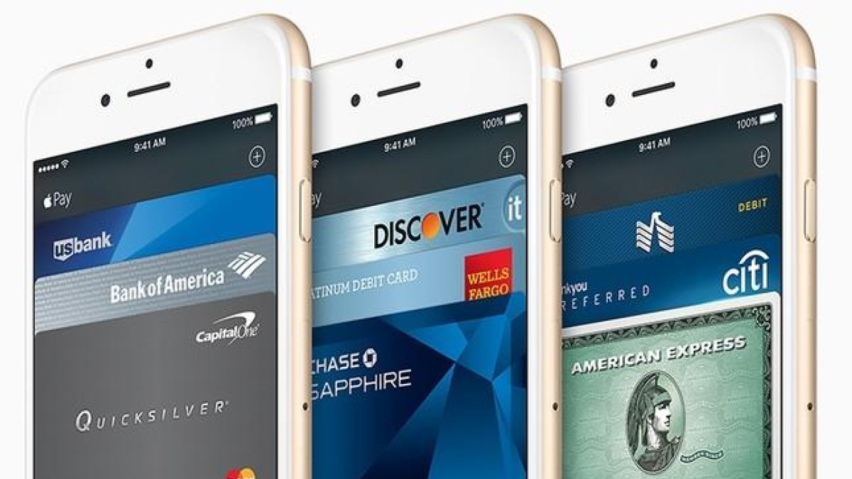 Móviles iPhone con el sistema de pago Apple Pay.