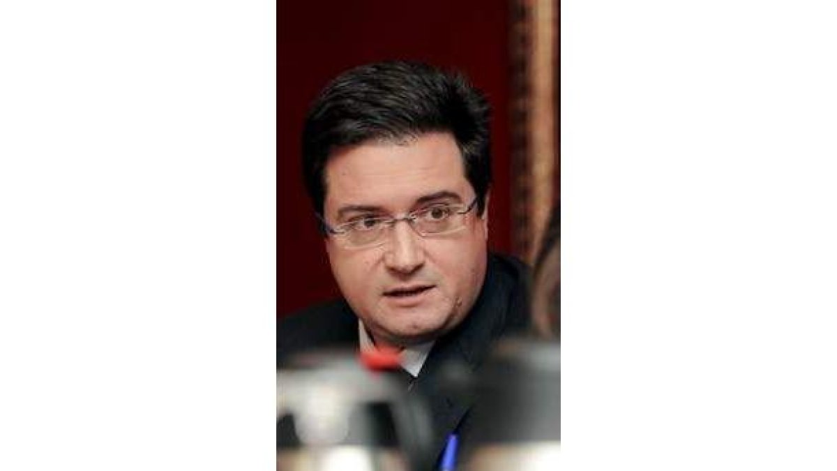 Óscar López, durante el encuentro con la Agencia Efe.