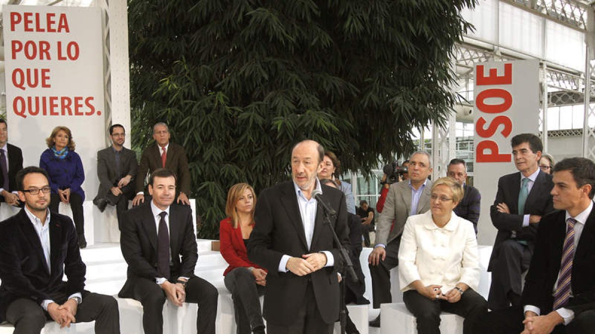 Rubalcaba, en el acto celebrado ayer en Madrid.
