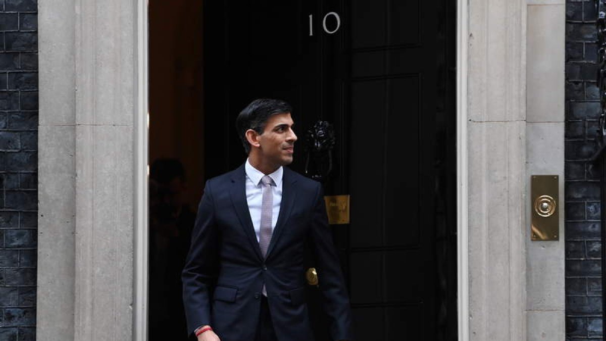 Sunak, en el 10 de Downing Street. ANDY RAIN