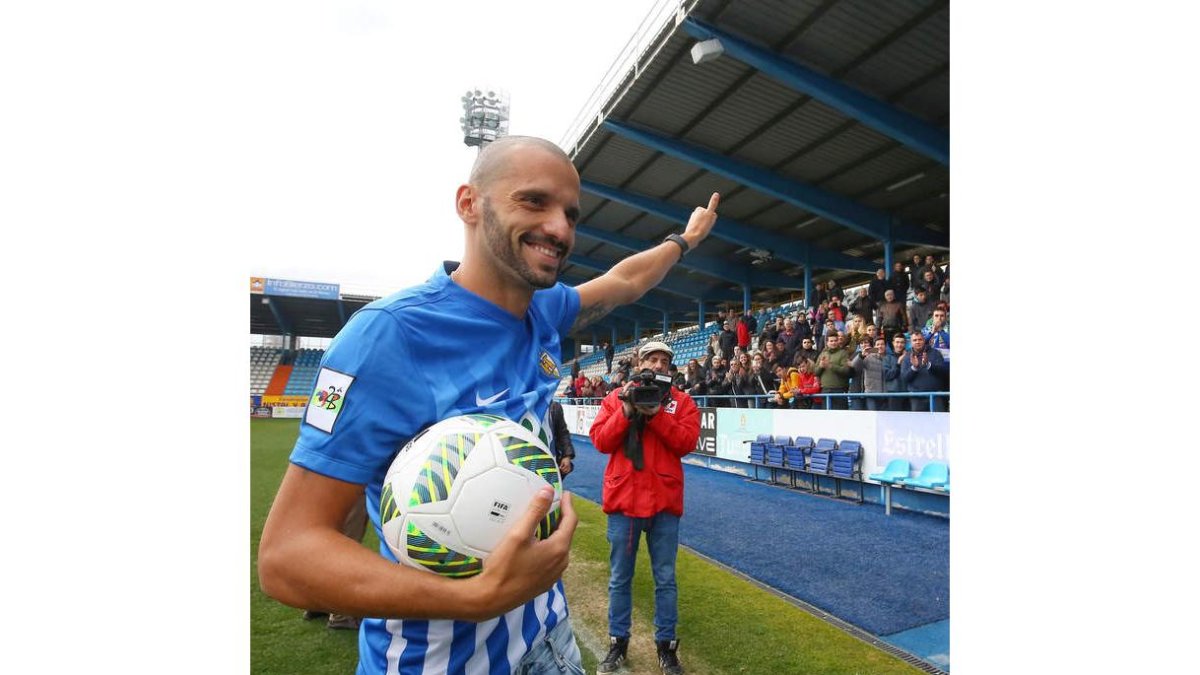 Yuri fue el tercer y último fichaje de la Deportiva en el mes de enero. ANA F. BARREDO