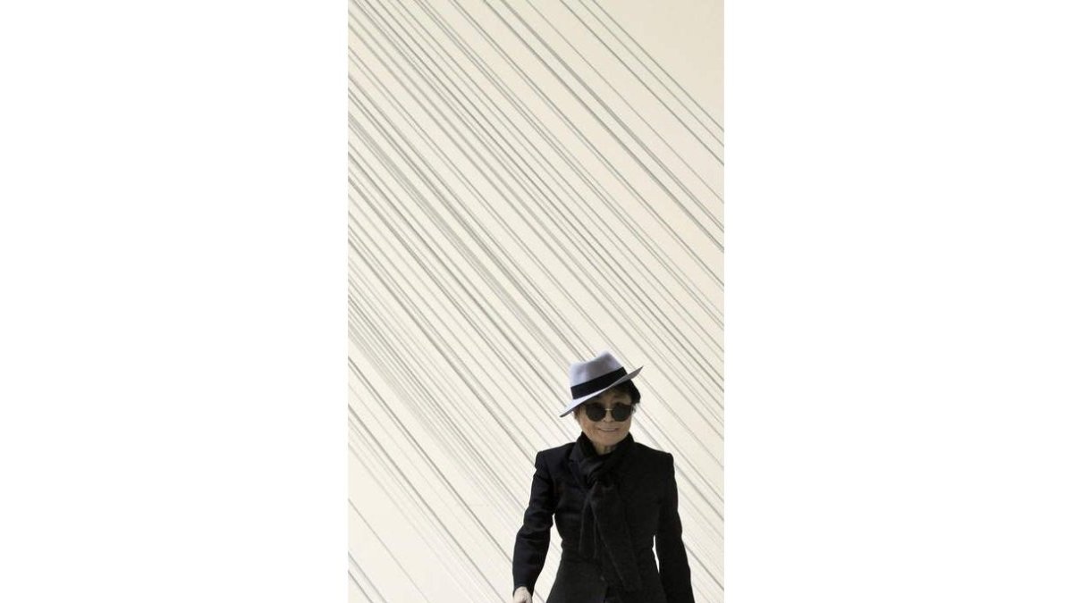 Yoko Ono, ayer en Bilbao.