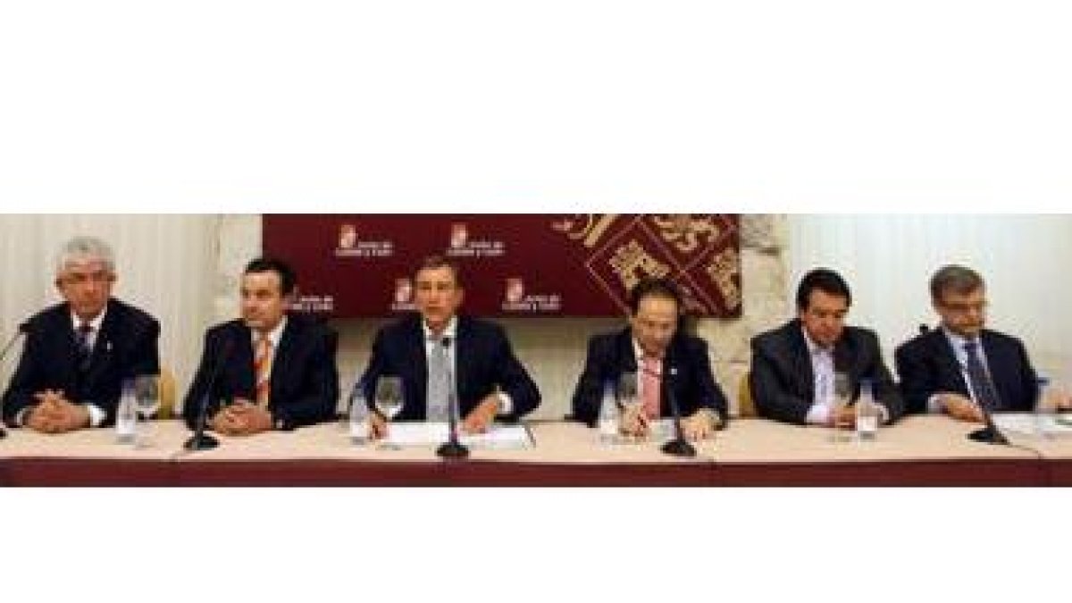 José Ángel Hermida, José Ramón Alonso, Juan José Mateos, Evaristo Abril, Alfonso Murillo y Juan Casa