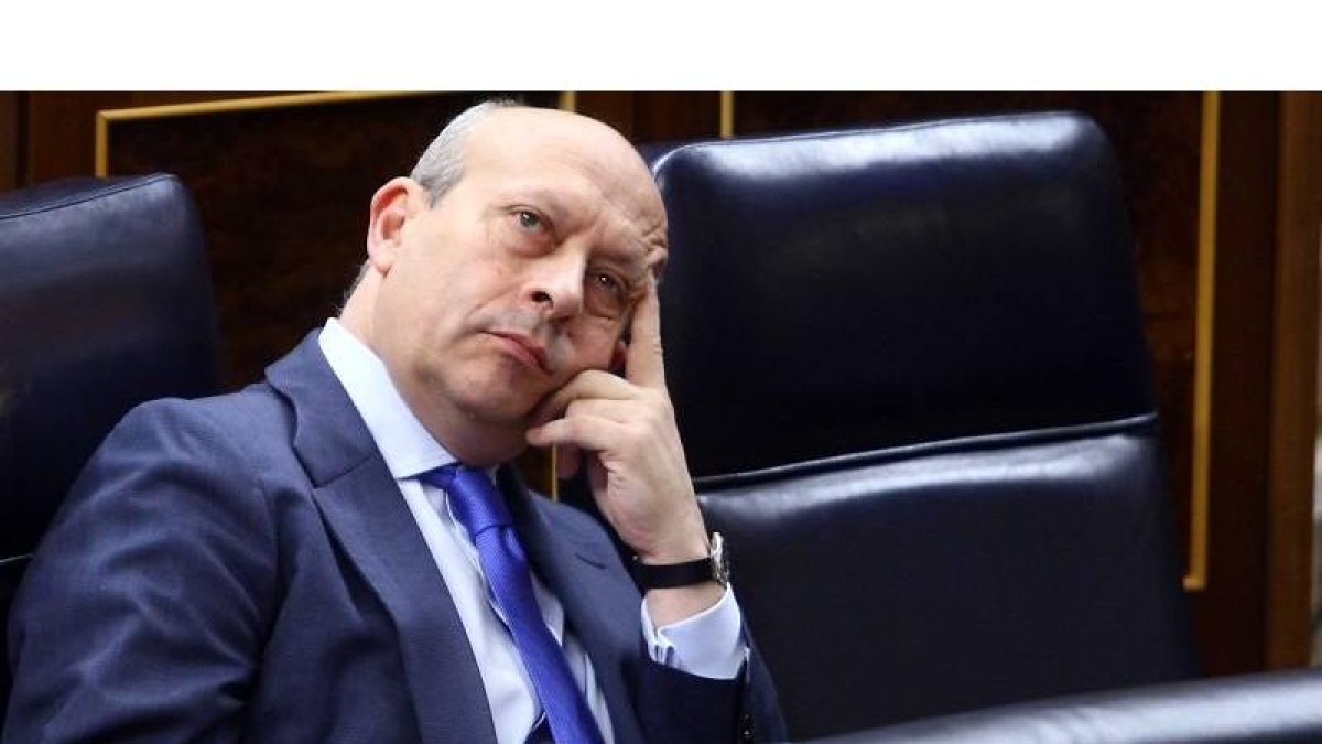 José Ignacio Wert, durante la sesión de control al Gobierno que tuvo lugar en mayo.