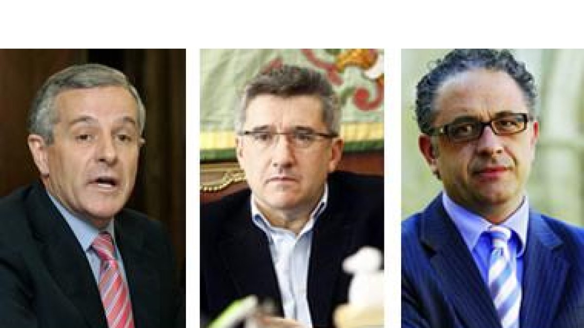 Emilio Gutiérrez, Francisco Fernández y Javier Chamorro.