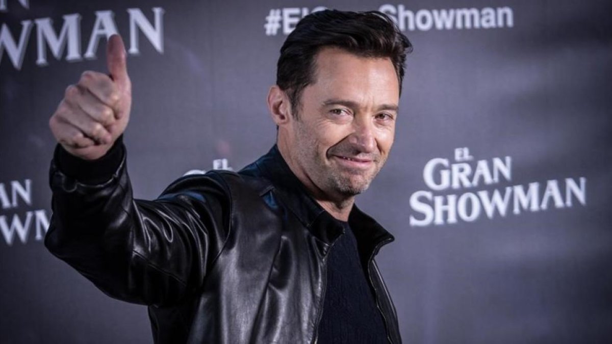Hugh Jackman, en Madrid, donde ha presentado El gran showman