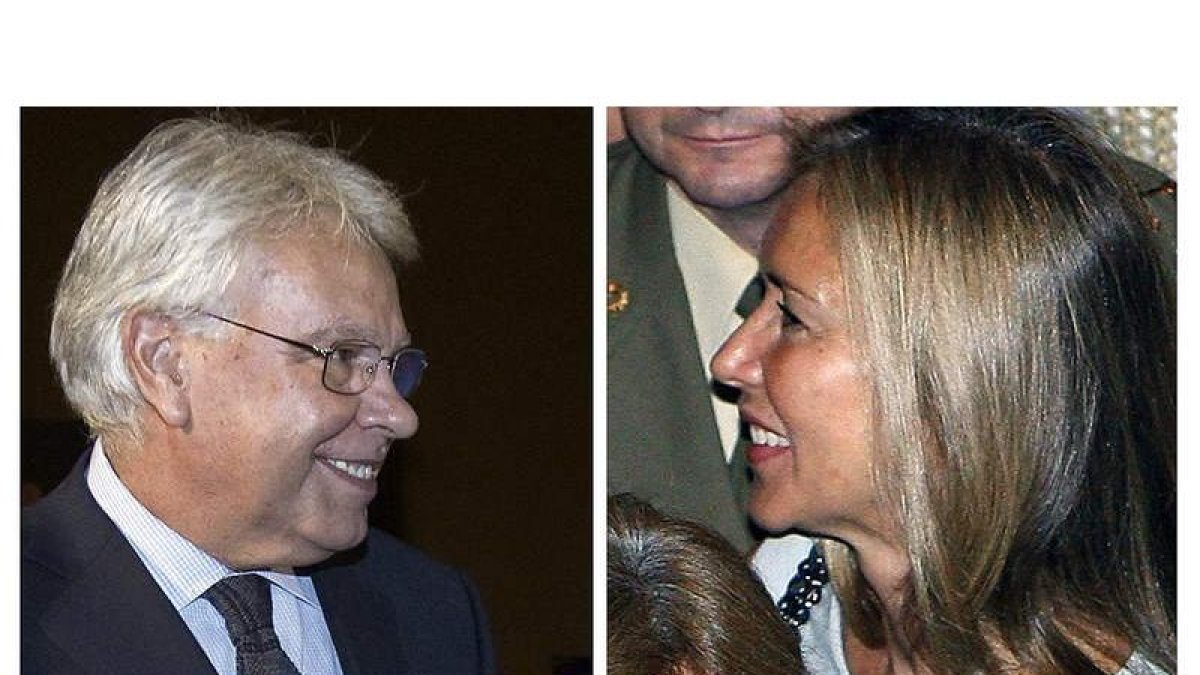 Fotografías de archivo del ex presidente del Gobierno, Felipe González, y su reciente esposa, Mar García Vaquero.
