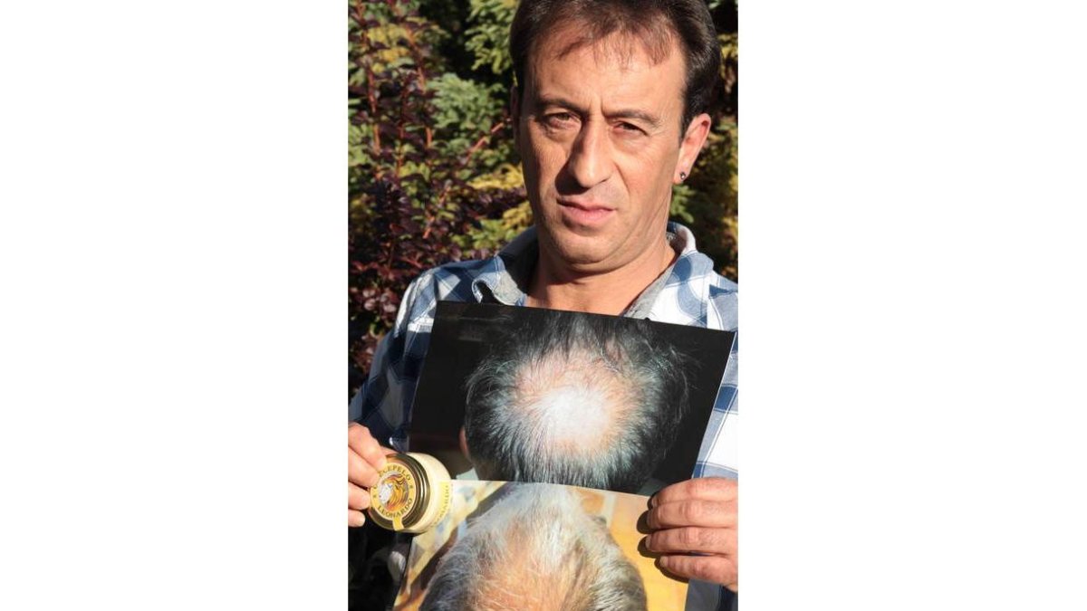 Leonardo Jimeno muestra los resultados de su producto.