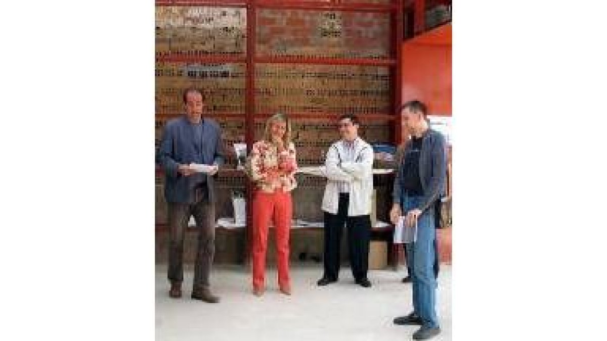 Acto de presentación en el Apeadero de Bercianos