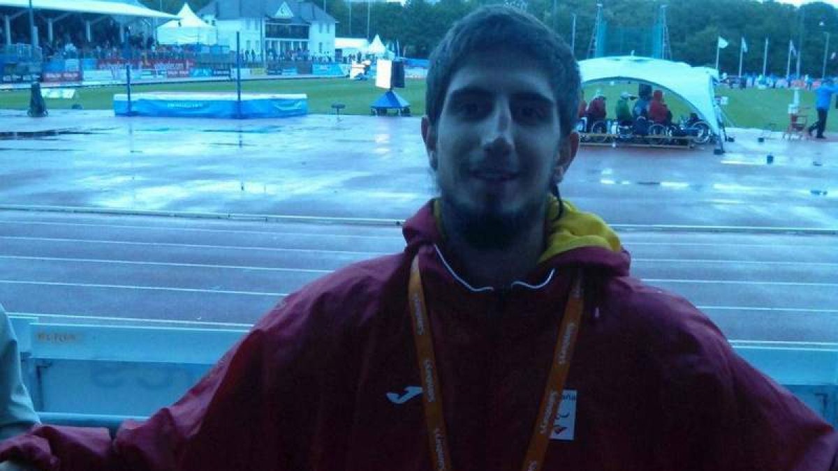 Daniel Pérez, medallista de plata en el Europeo paralímpico.