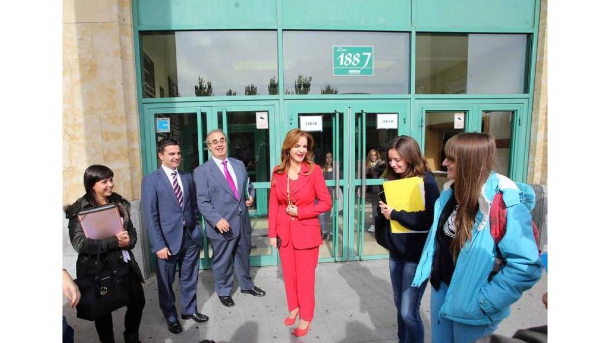 Silvia Clemente, la semana pasada, en un acto en la Universidad de Valladolid.
