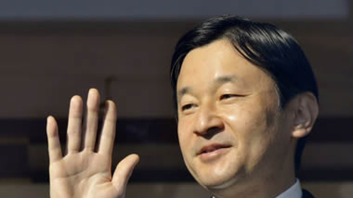El príncipe Naruhito, en una imagen de archivo.