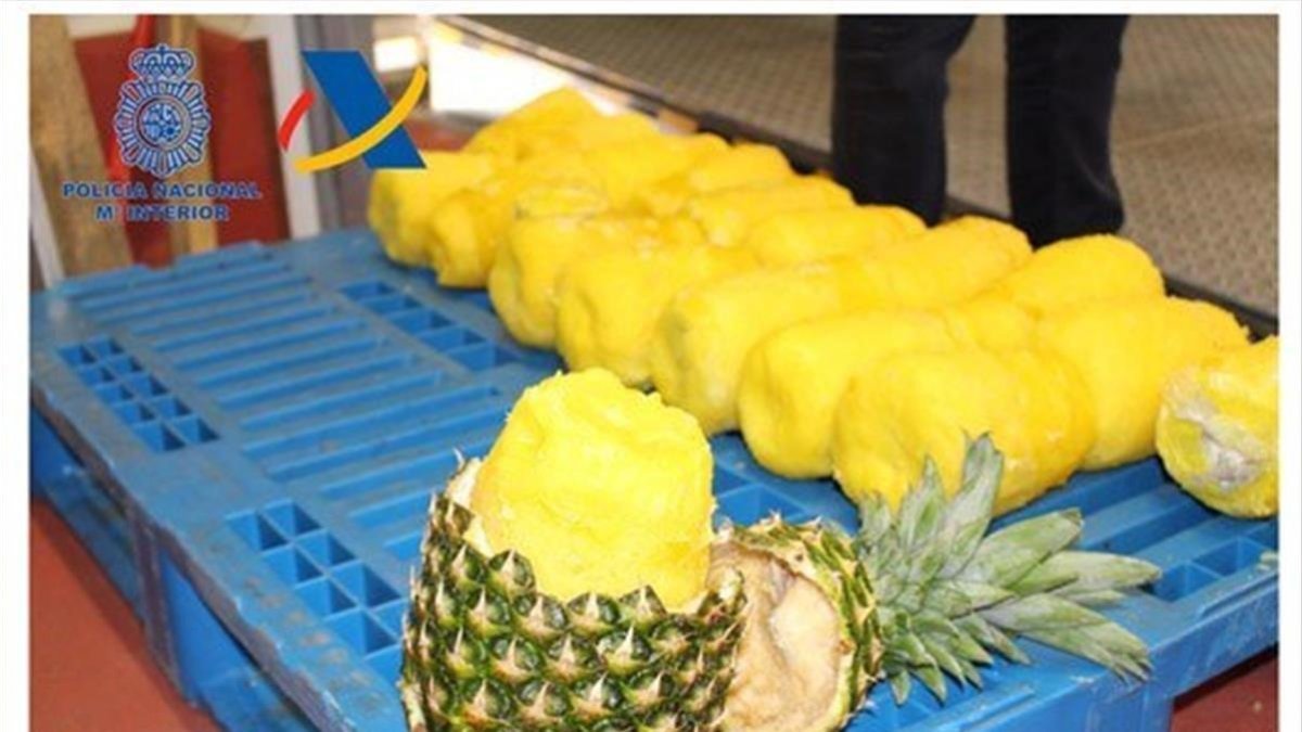 Piñas manipuladas para ocultar droga