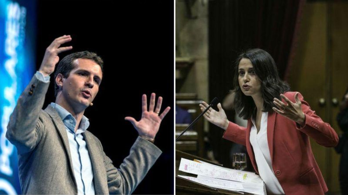 Pablo Casado e Inés Arrimadas.