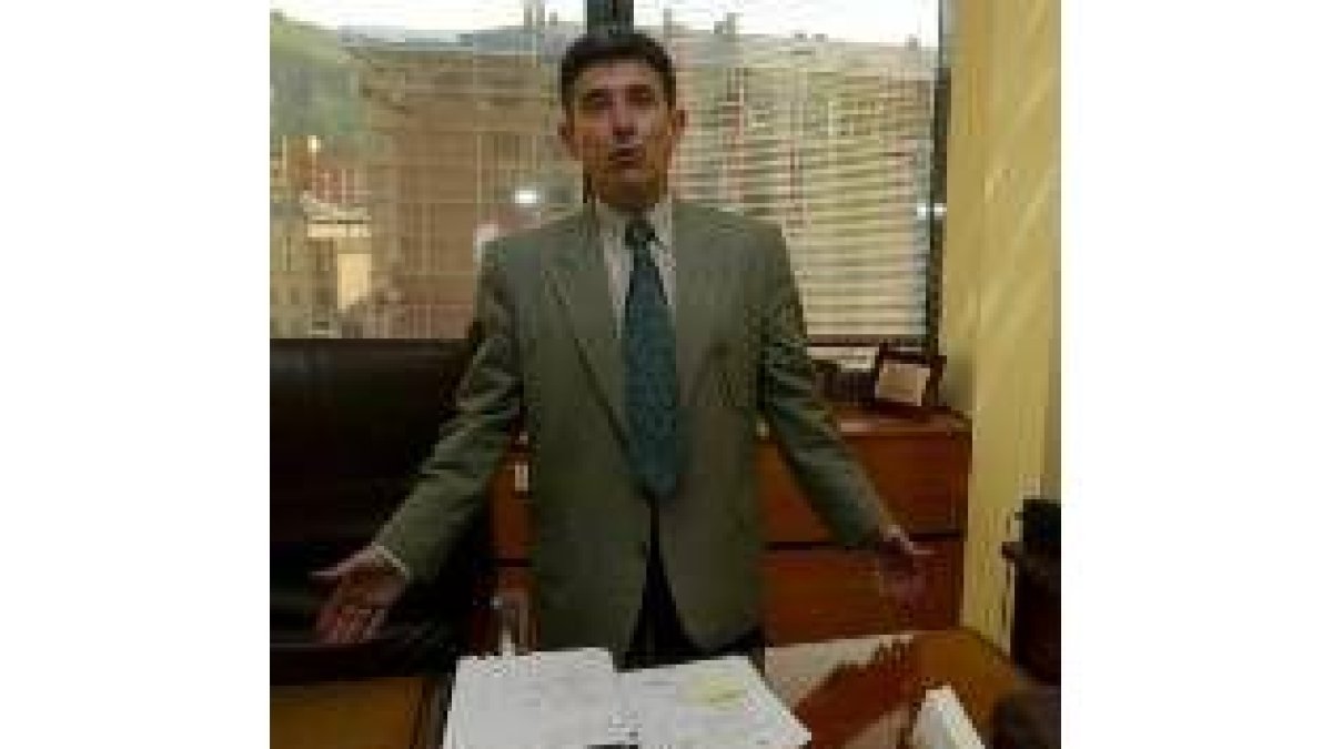 El alcalde de Bembibre, siempre expresivo, en un imagen de archivo